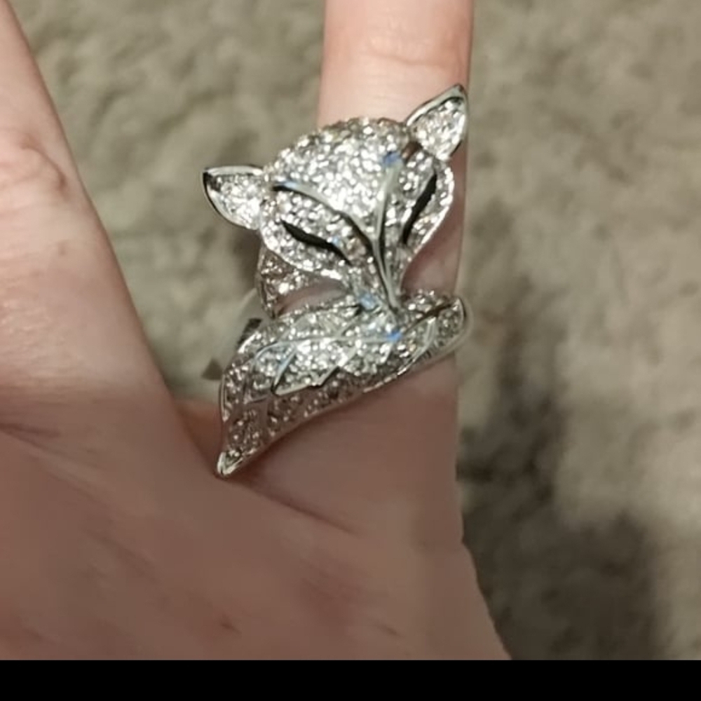 Source Unknown Silver Fox Ring
